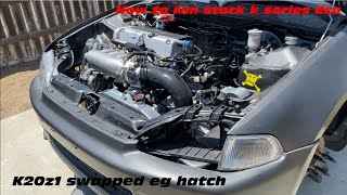 How to start your k swap part 2 (k20z1 civic eg)