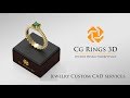 Bague Boule - Bijoux 3D CAO