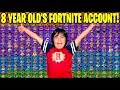 8 YEAR OLD GIVES ME HIS RARE EXCLUSIVE FORTNITE ACCOUNT... Here's What I Found! (Fortnite Lockers!)