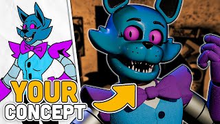 Turning My SUBSCRIBERS Concepts Into FNAF Animatronics!