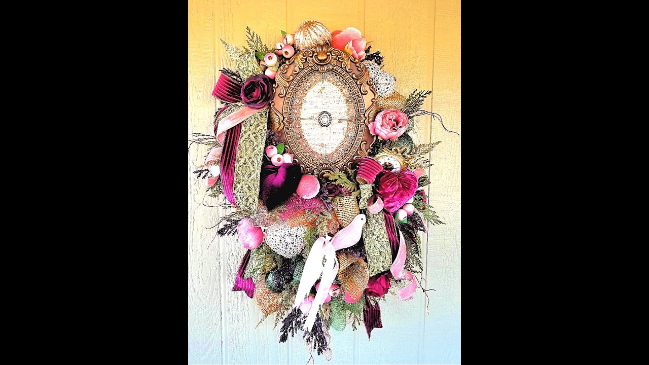 How to make a steampunk Christmas Victorian Wreath