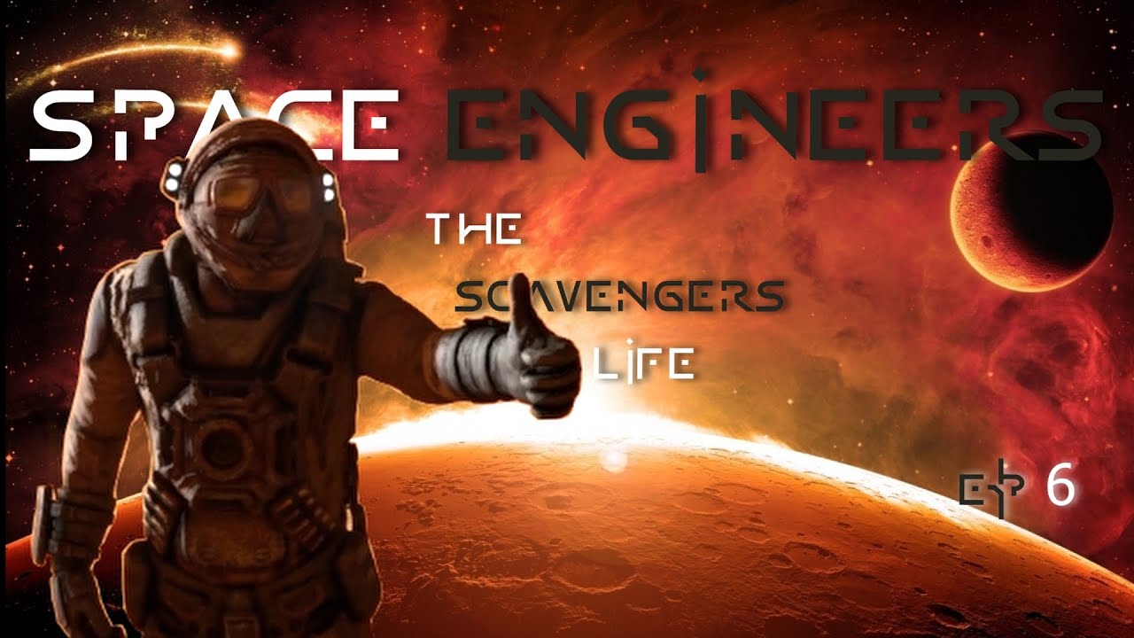 Space Engineers Rocketship Space Bound Rocketship! | Space Engineers: A Scavengers Life Episode 6 ...