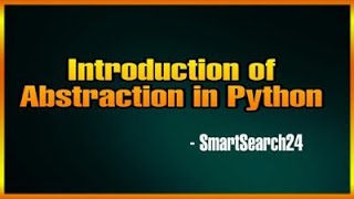 Abstraction in python