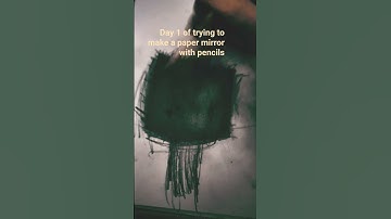 Day 1 of trying to make a mirror on paper with a pencil #haveitoldyoulatelythatiloveyou  #mirror