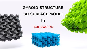 Gyroid Structure modeling in Solidworks