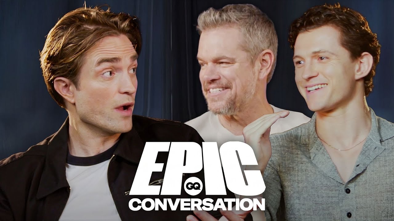 ‘The Odyssey’ Stars Robert Pattinson, Matt Damon & Tom Holland Have an Epic Conversation