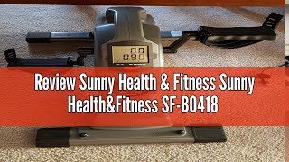 Review Sunny Health & Fitness Sunny Health&Fitness SF-B0418 Magnetic Mini Exercise Bike, Gray