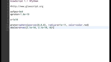 Electric Field Due to a Point Charge in Glowscript