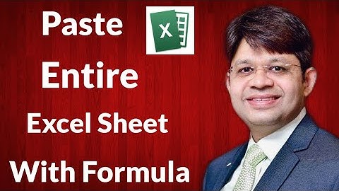Copy Paste entire excel sheet with formula and formatting