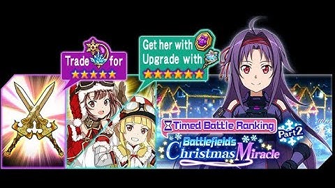 Sword Art Online Memory Defrag - Battlefields Christmas Miracle Part 2 event full story