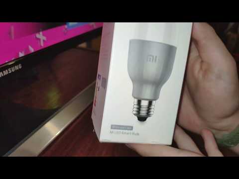 Распаковка светодиодной лампы Xiaomi Mi LED Smart Bulb MJDP02YL Распаковка светодиодной лампы Xiaomi Mi LED Smart Bulb MJDP02YL