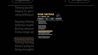 Sayang Ada Apa Tolong Jua Bicara  Lagu Viral Tiktok liriklagu s shorts