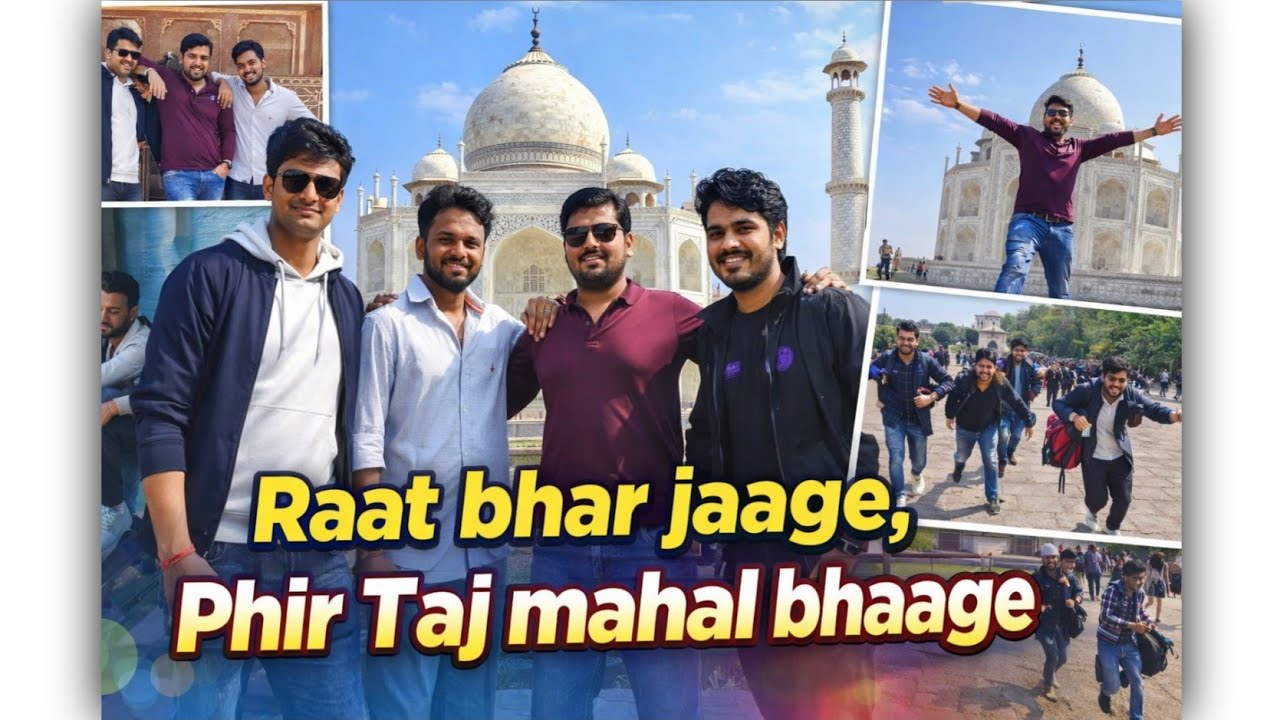 Raat bhar jaage, phir Taj mahal bhaage🚆 | Train Journey + Full  | @wander_with_bihari #suddenlytiara