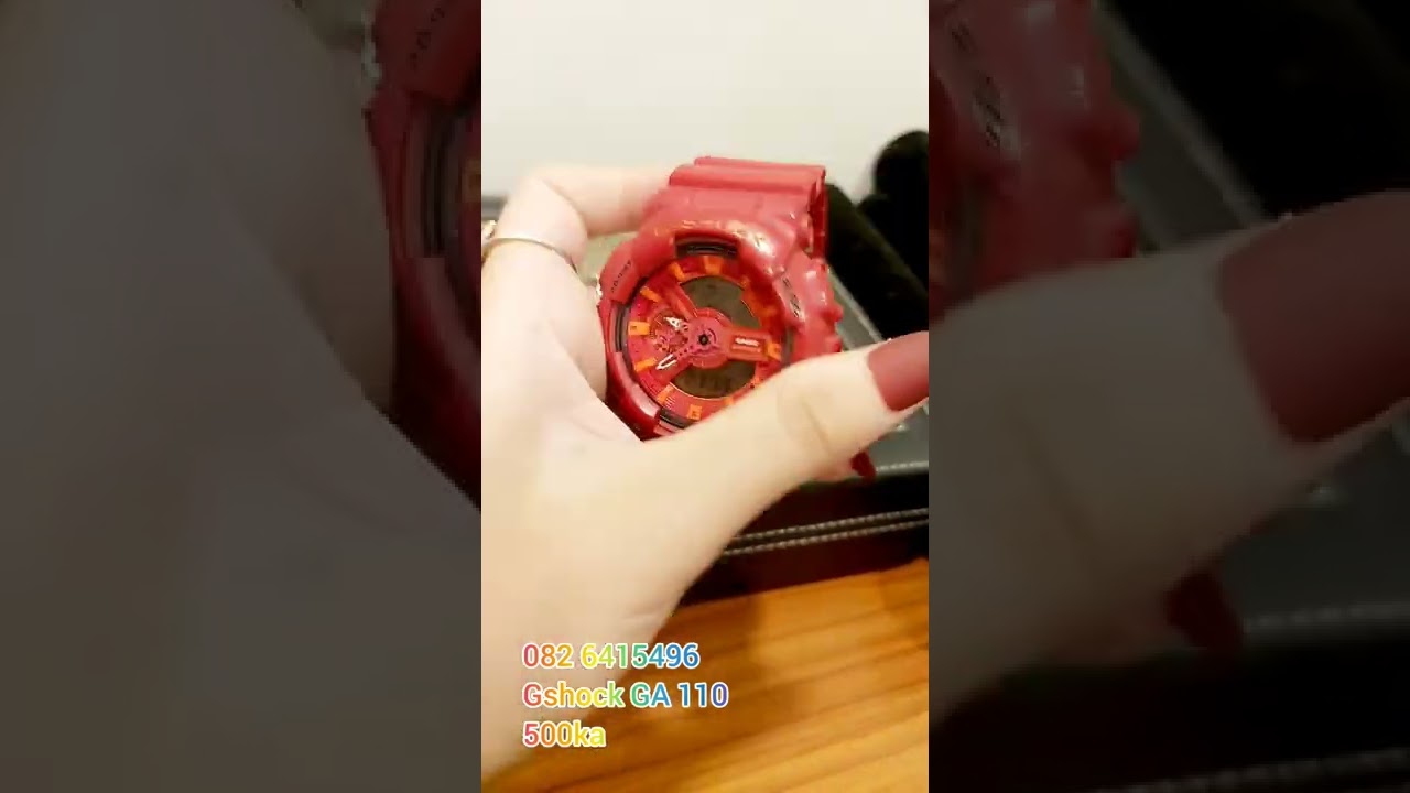 Đồng hồ Gshock GA 110 màu đỏ chuẩn hãng 500k -, zalo... - youtube