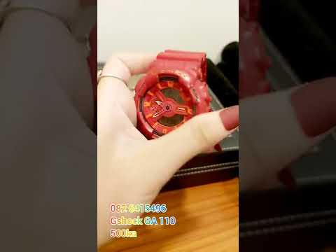 Video Đồng hồ Gshock GA 110 màu đỏ chuẩn hãng 500k -, zalo... - youtube
