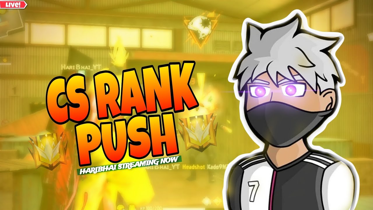 Cs Rank Push With Subs Free Fire Live In Telugu| #haribhaigaming #hbg # ...