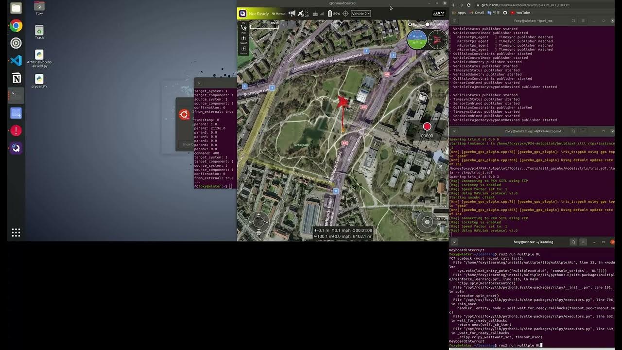 PX4 Gazebo SITL Multiple Vehicle Offboard Control simultaneous YouTube