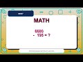 Can You Solve This Big Subtraction Sum? #0037