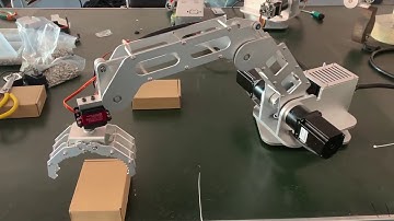 Robot arm 4 bậc nhỏ mà có võ, giáo dục hoặc làm việc nhẹ