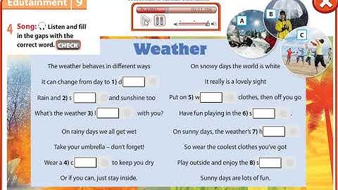 Excel 7 module 9 p112   Weather Song text ver