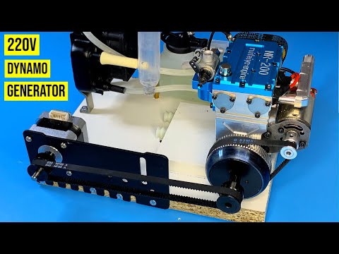 build 220v dynamo generator , stepper motor , NR 200,ENGINEDIY &rsquo;s