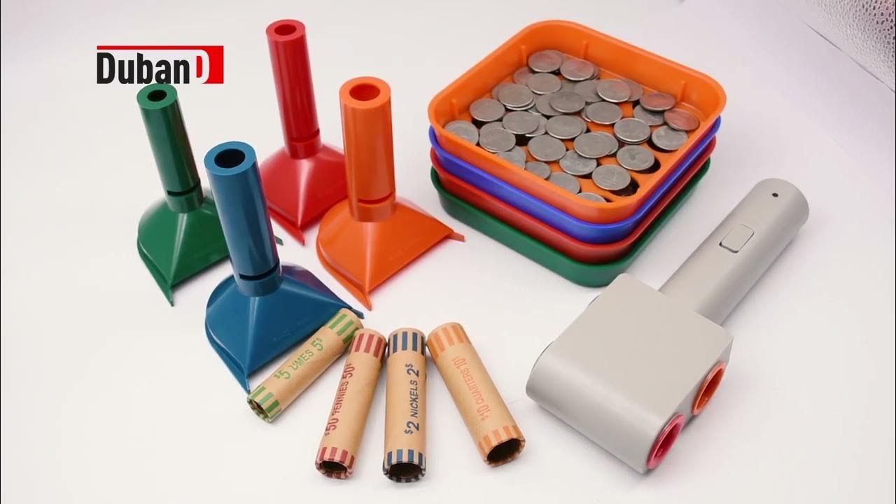 Preformed Coin wrapper Packaging System with electric wrapper crimper