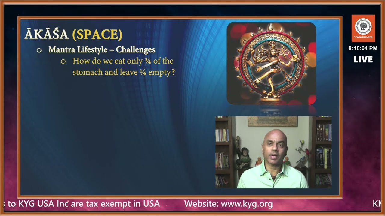 KM Class 61: Mantra Lifestyle - Q & A | Space Element (Part VII) | KYG Yoga | Sunder Iyer
