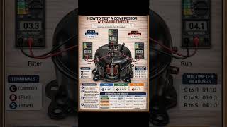 how to test a compressor with a multimeter
