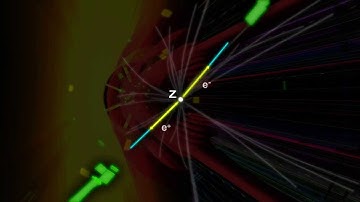 ATLAS Accelerator with Z decaying in a pair of electrons real event.