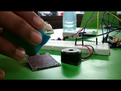 Rain sensor Module with Arduino - YouTube