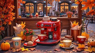 "BGM 카페: 클래식한 가을" ☕ 따뜻한 아침 햇살과 함께 🎃 10월의 스타벅스 코너, 평온한 가을~ 포치에서 보사노바 피아노 🎵 🍁 붉은 단풍 속 따뜻한 재즈 선율