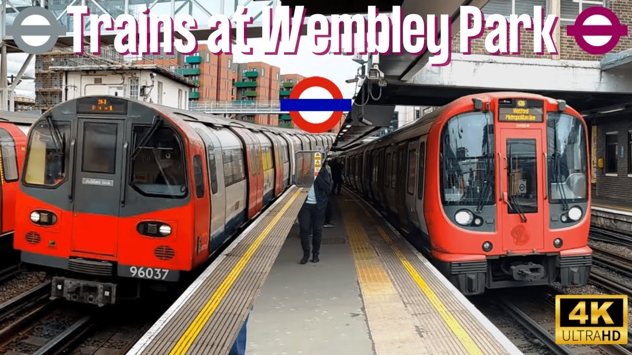 Trains at Wembley Park (31st January 2024)