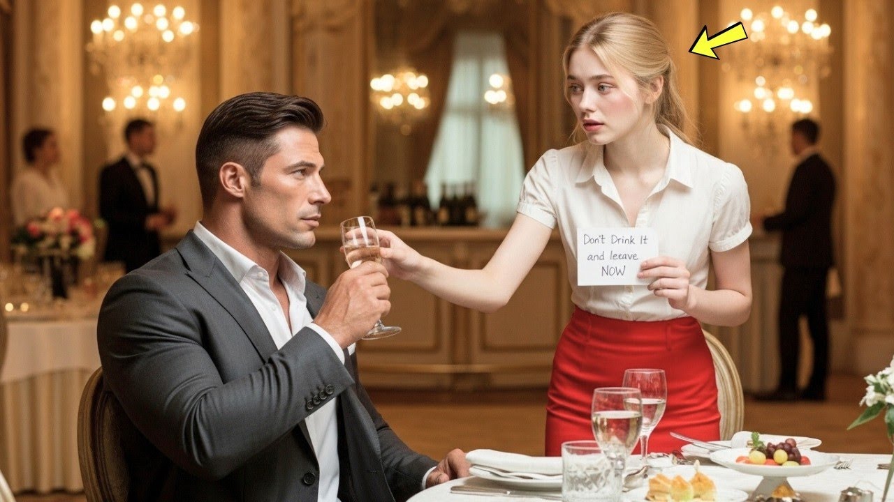 A Waitress Slipped the CEO a Note Saying “Don’t Drink It — Leave NOW”