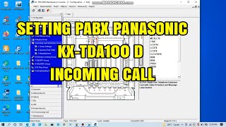 Setting Co Incoming Call Pabx Panasonic KX- TDA 100 D