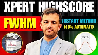 FWHM Calculation Using X'Pert HighScore | XRD Peak Broadening &amp; Crystallite Size Analysis