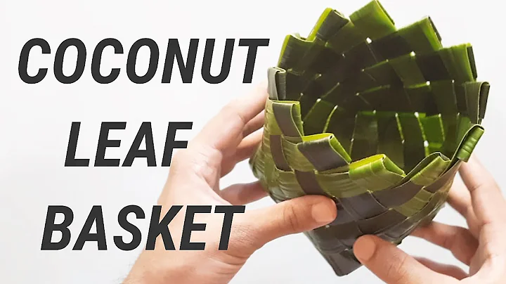 Coconut Leaf Basket making | Coconut leaf crafts easy |