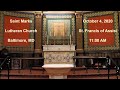 October 4 Service - St. Francis of Assisi