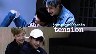 Chanin/jeongchan tension!🦊🐺 -사랑- jeongin + bangchan