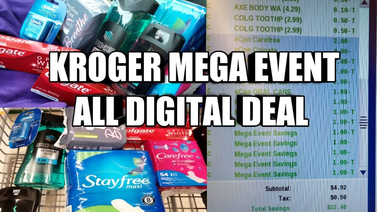 KROGER MEGA EVENT ALL DIGITAL SCENARIO EACH ITEM UNDER 1 YouTube