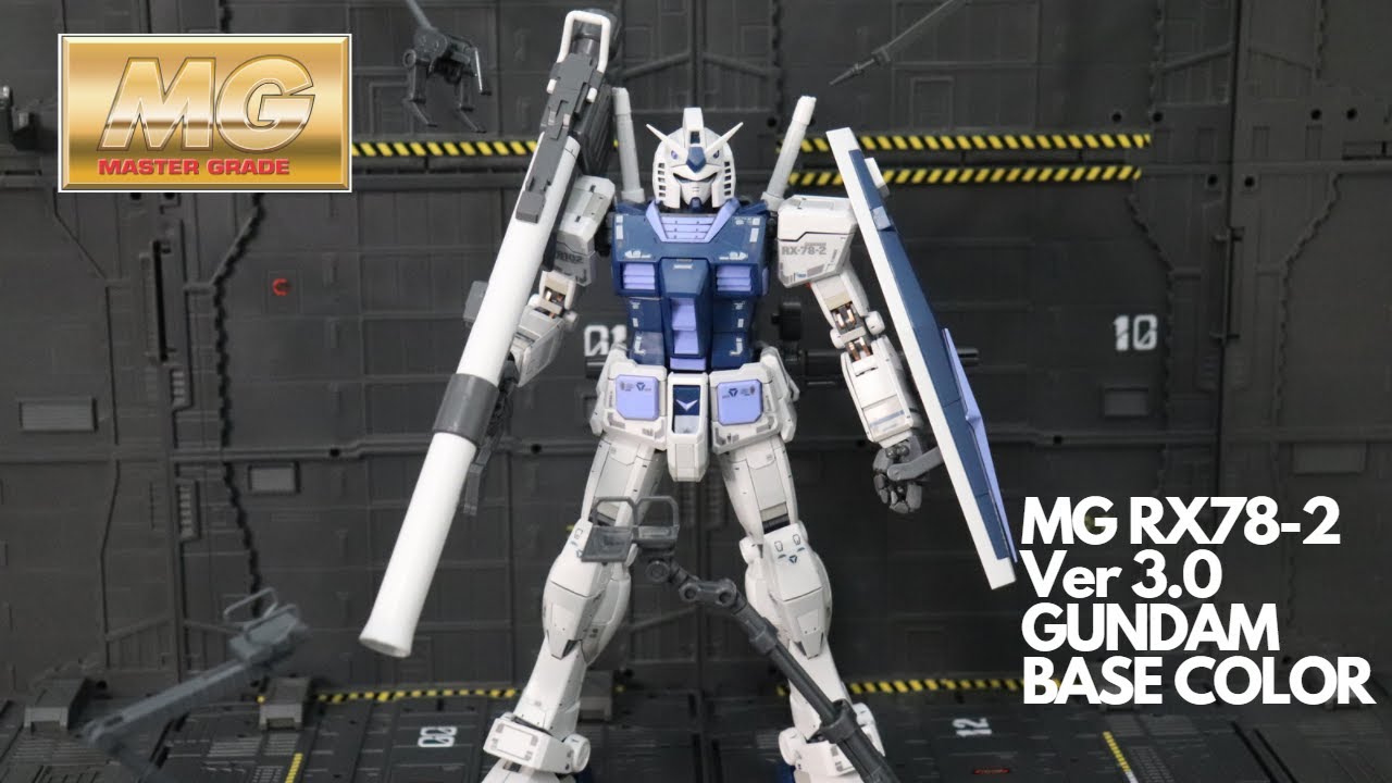 MG RX78-2 Ver 3.0 Gundam Base Color - YouTube