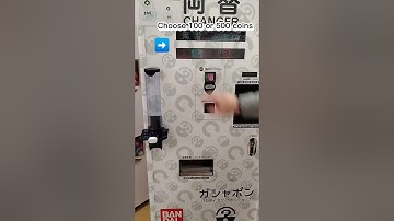 How to change a bill to coins in a game center in Japan|| #shorts #howto #gamecentre