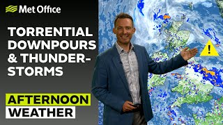 20/07/2025 - Low pressure continuing to dominate- Afternoon Weather Forecast UK – Met Office Weather