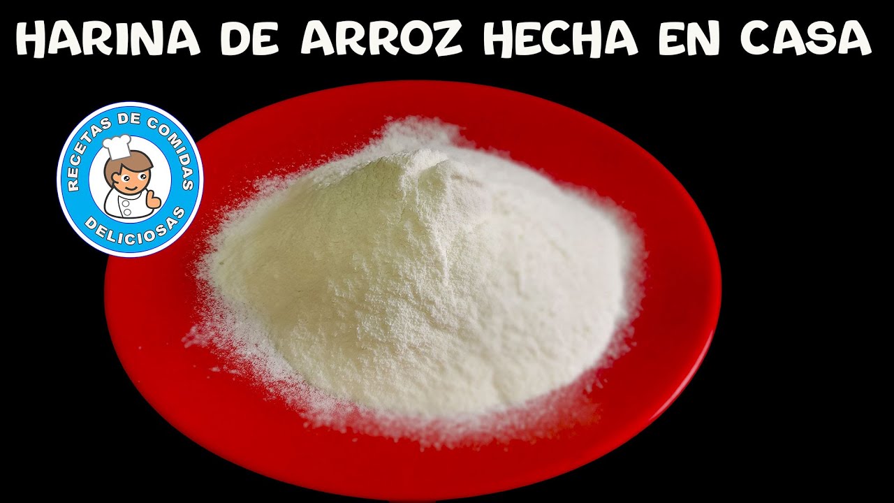 Como hacer harina de arroz en casa