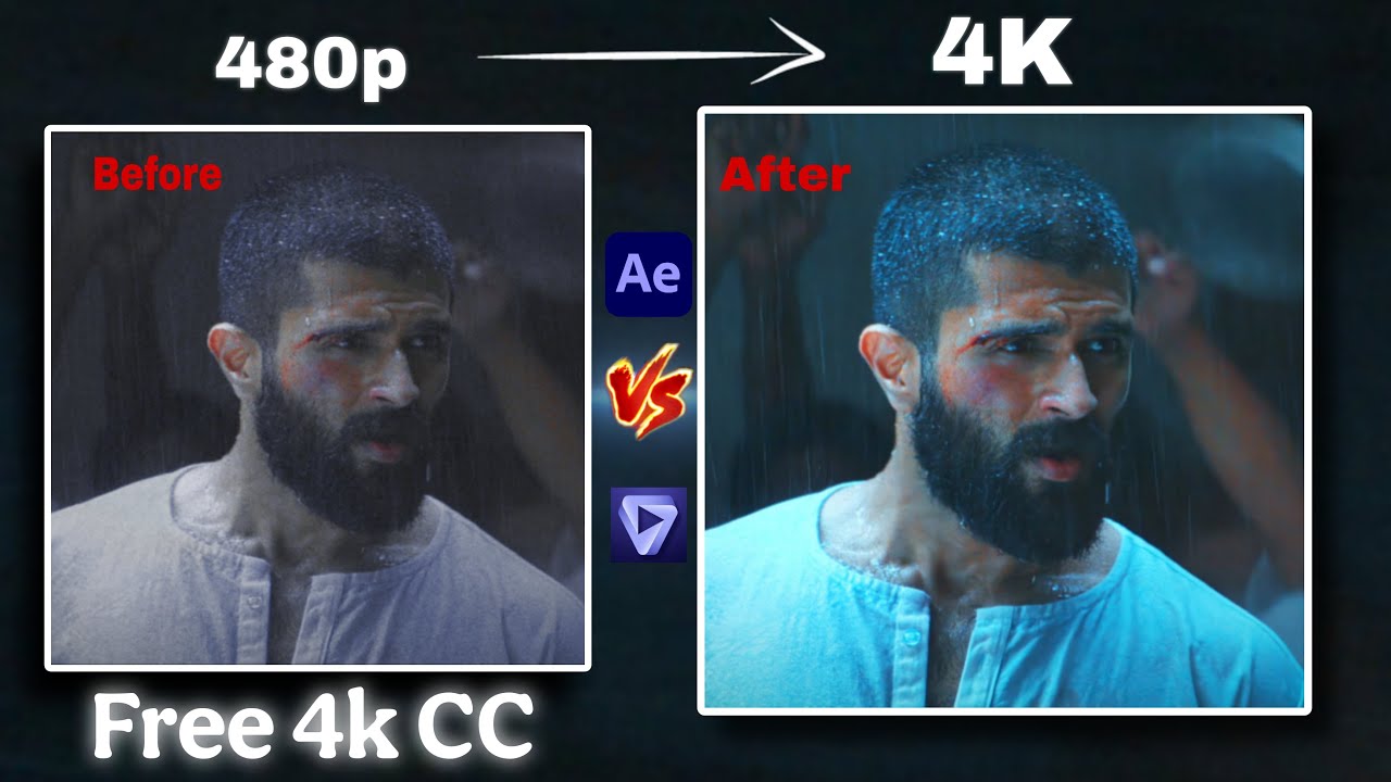 New Free Dark To Blue CC || 🔥 After Effects & Topaz Free CC || Single Click