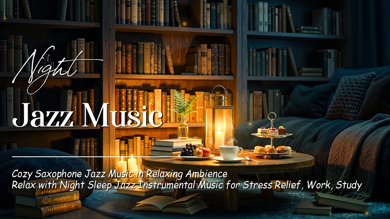 Slow Soothing Midnight Jazz - Relaxing Saxophone Jazz Music - Smooth Jazz Music for Sleep, Work