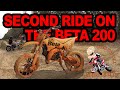 Second ride on beta 200 re over the hill enduro riders