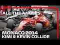 Raikkonen and Magnussen's Crazy Collision - All The Angles | 2014 Monaco Grand Prix