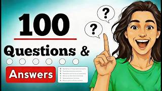 100 English Questions & Answers — Real Life Conversations | Shadowing Practice (B1-C2) 100 English Questions & Answers — Real Life Conversations | Shadowing Practice (B1-C2)