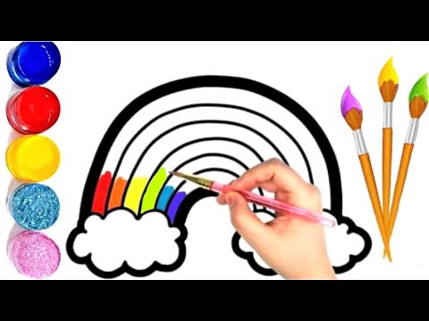 Bolalar uchun kamalak chizilgan u/Drawing rainbow for children/Рисование радуга для детей | for Kids