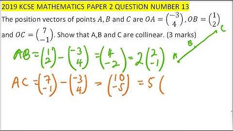 2019 KCSE MATHEMATICS PAPER 2 QUESTION 13